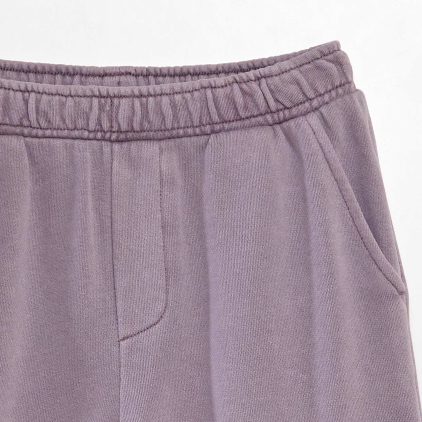 Sweatshirt fabric trousers with pockets PURPLE