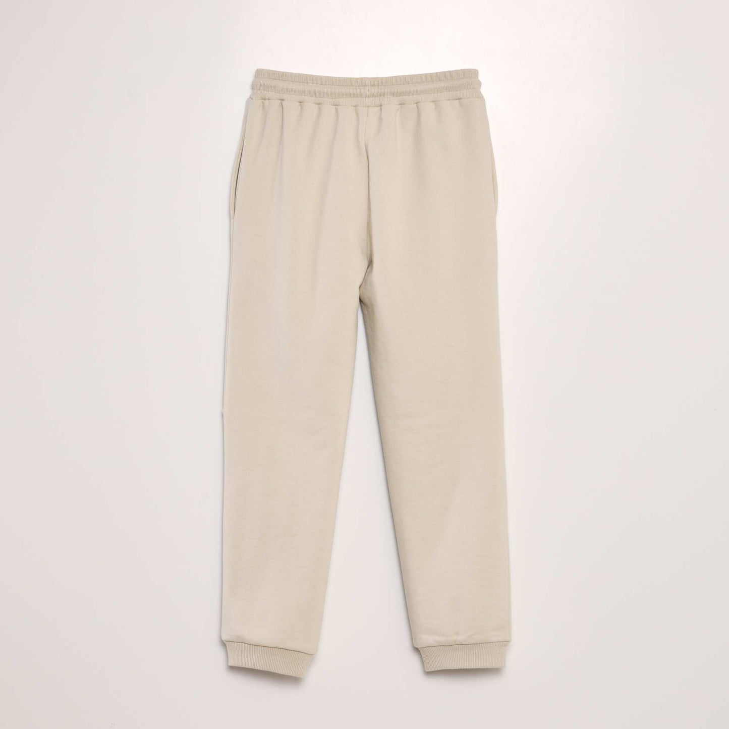 Sweatshirt fabric joggers WHITE