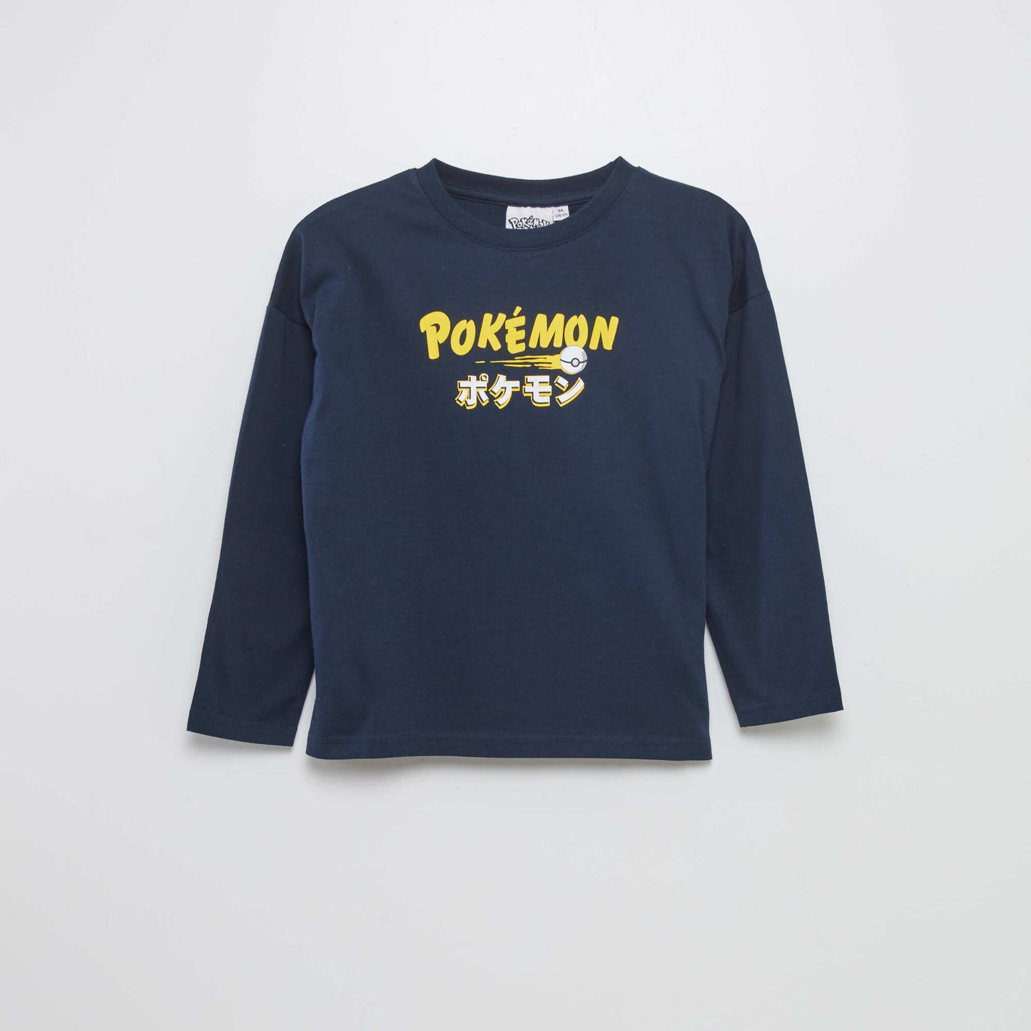 Pokémon long-sleeved T-shirt blue