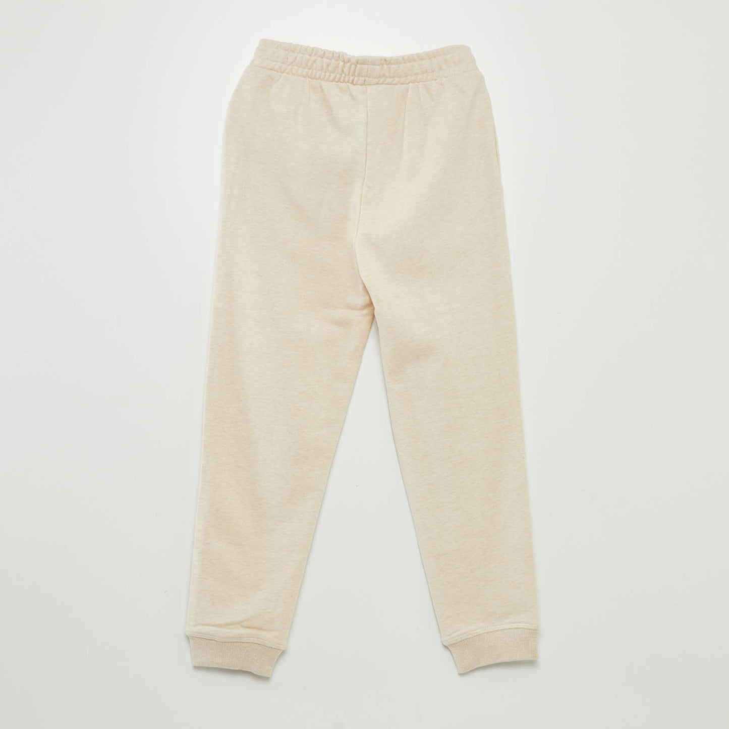 Lightweight sweatshirt fabric joggers BEIGE