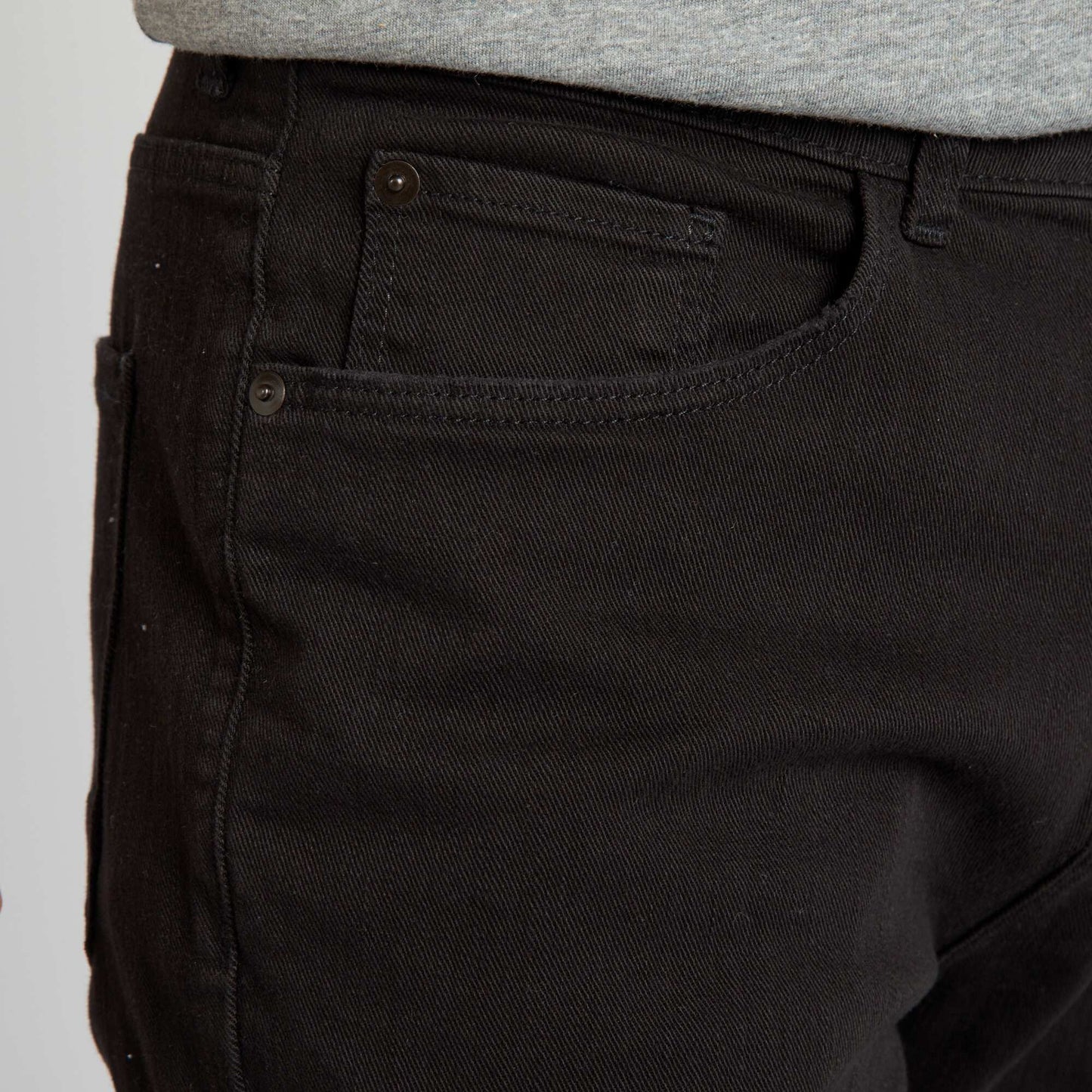 Plain slim-fit jeans black