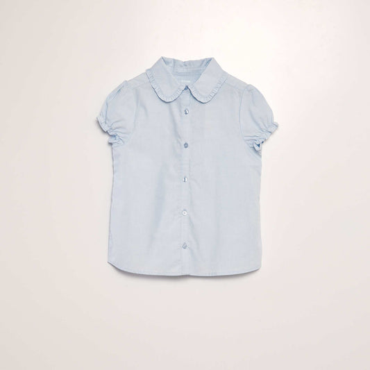 Ruffled blouse BLUE