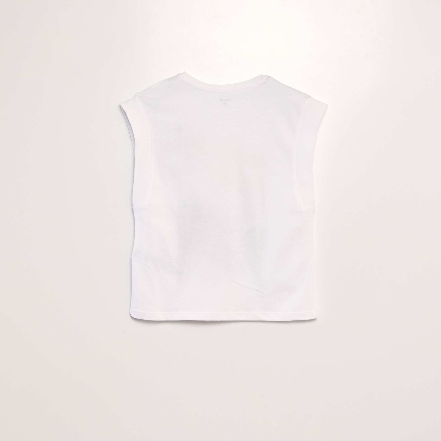 Jersey T-shirt with very short sleeves WHITE