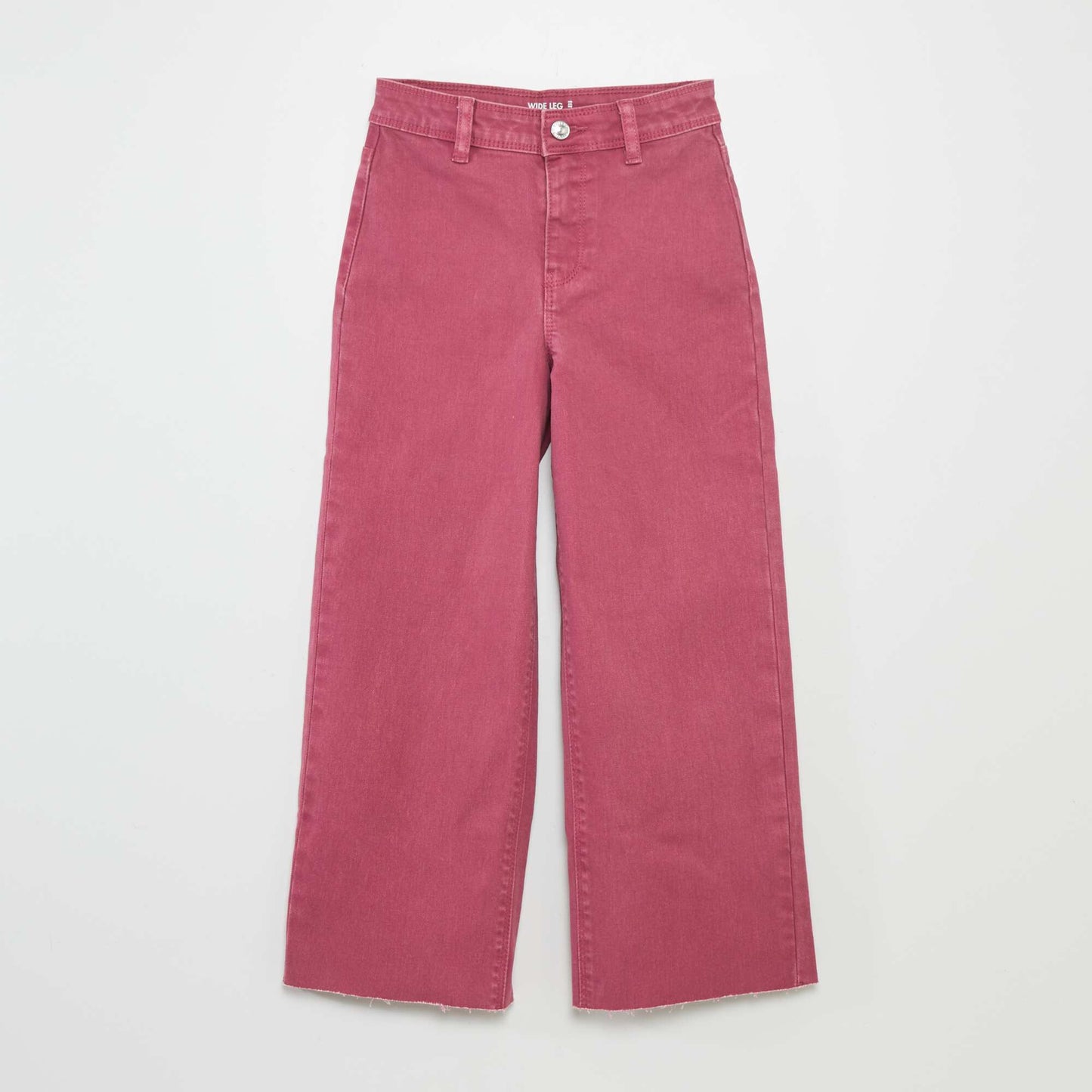 High-rise wide-leg jeans PINK