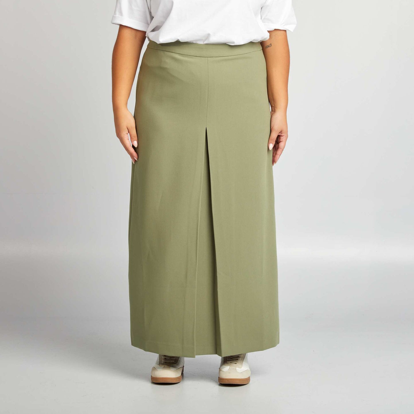 Midi skirt KHAKI