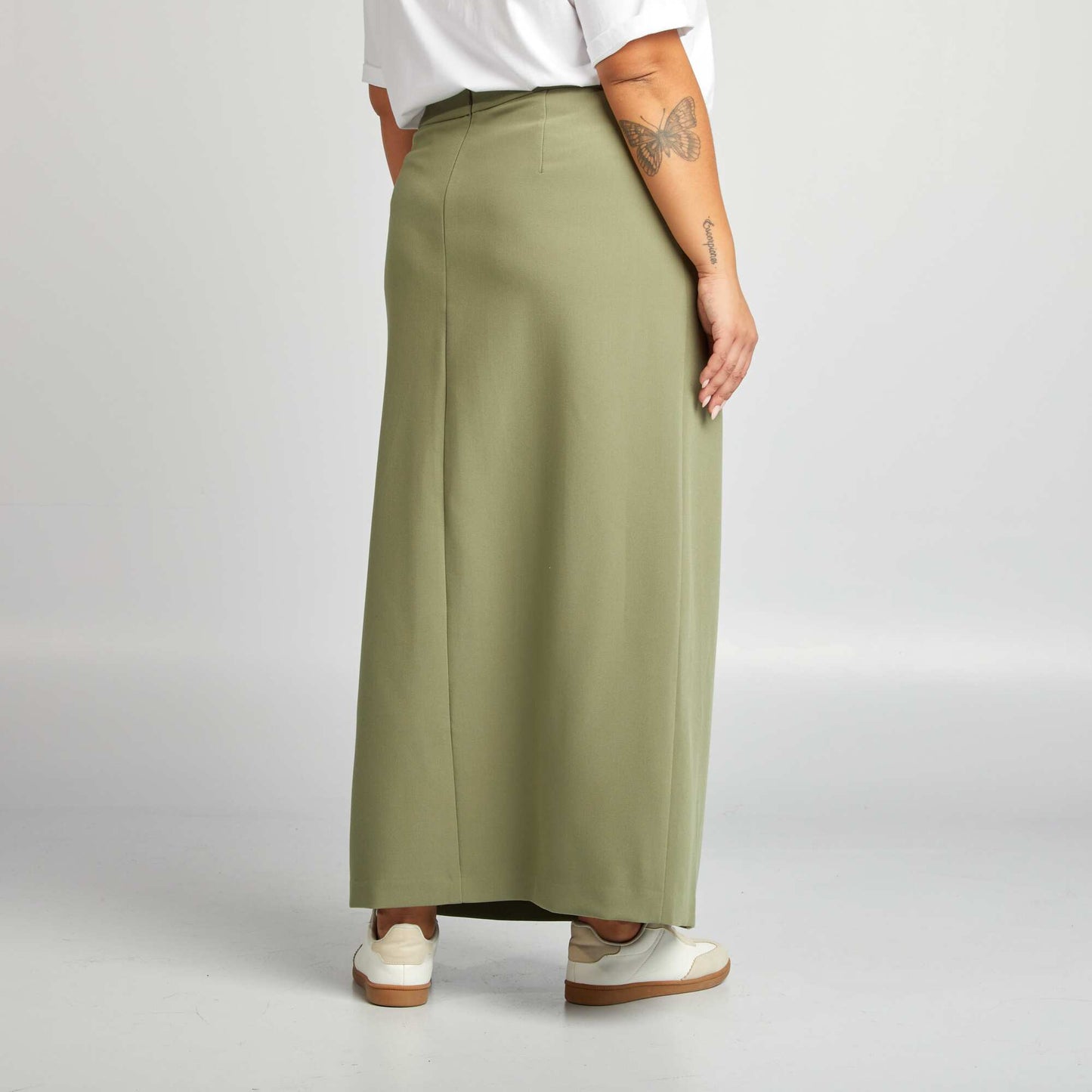 Midi skirt KHAKI