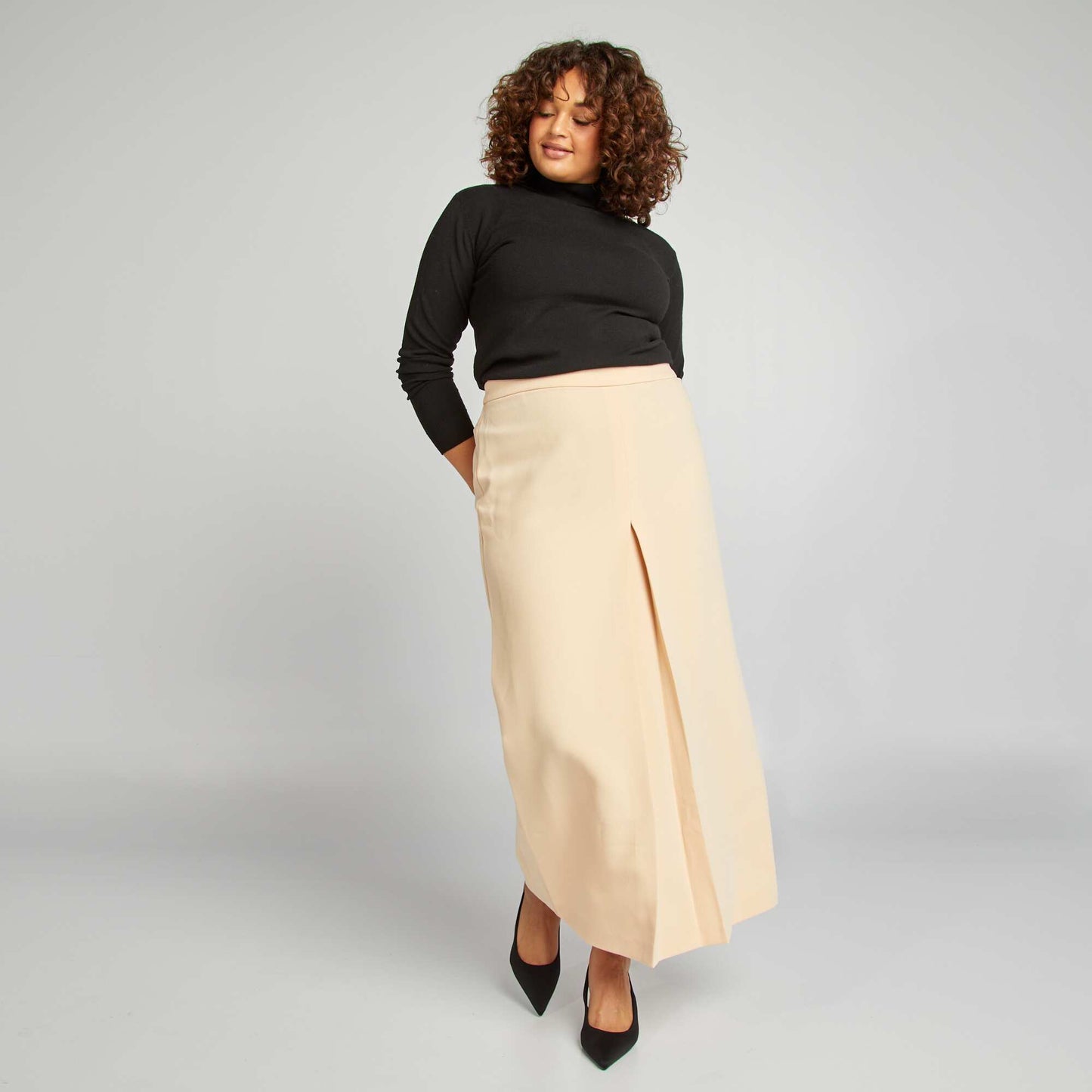 Midi skirt BEIGE