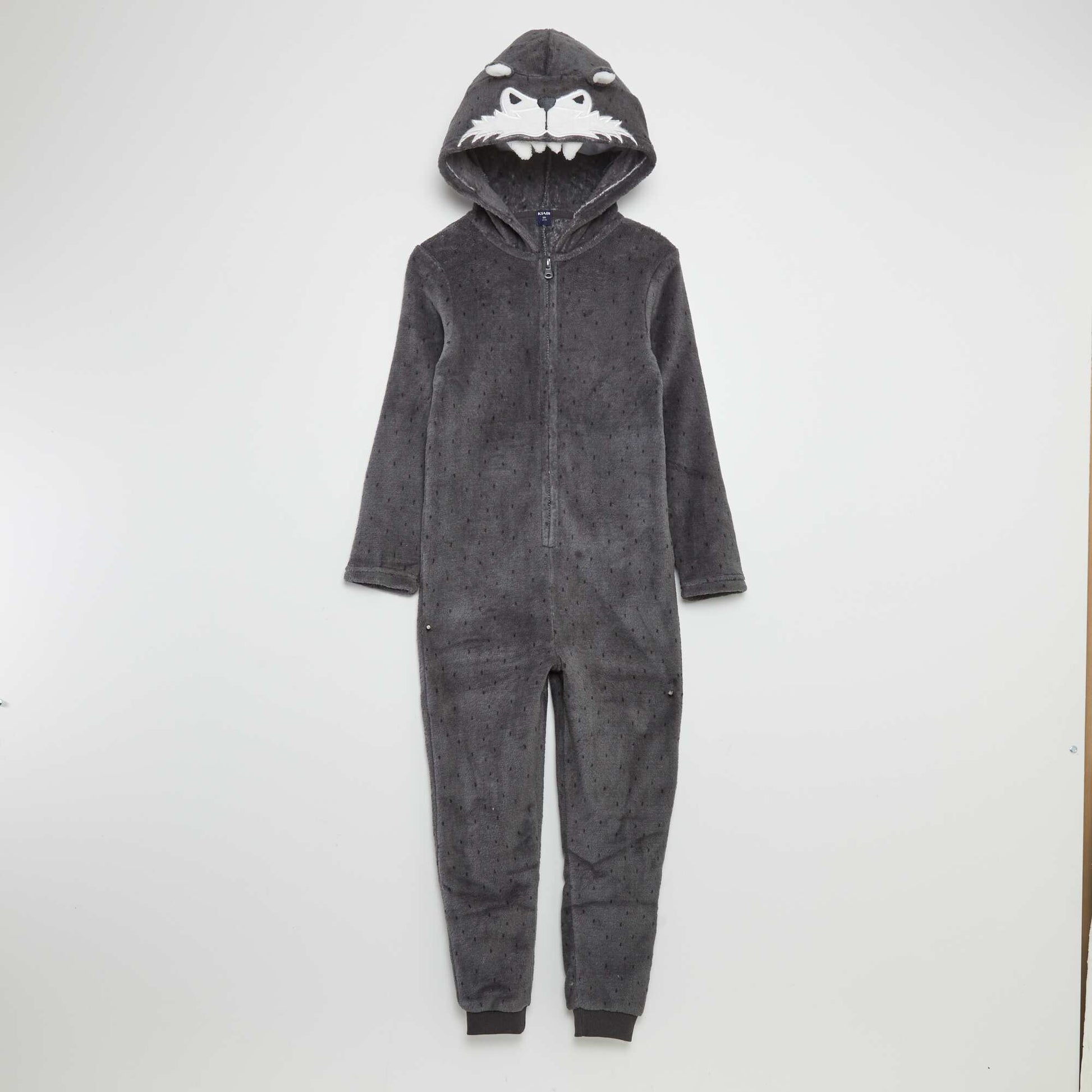 Fleece Onesie Pyjama Homme Bear Fleece Sleep Onesie GREY – Kiabi KSA