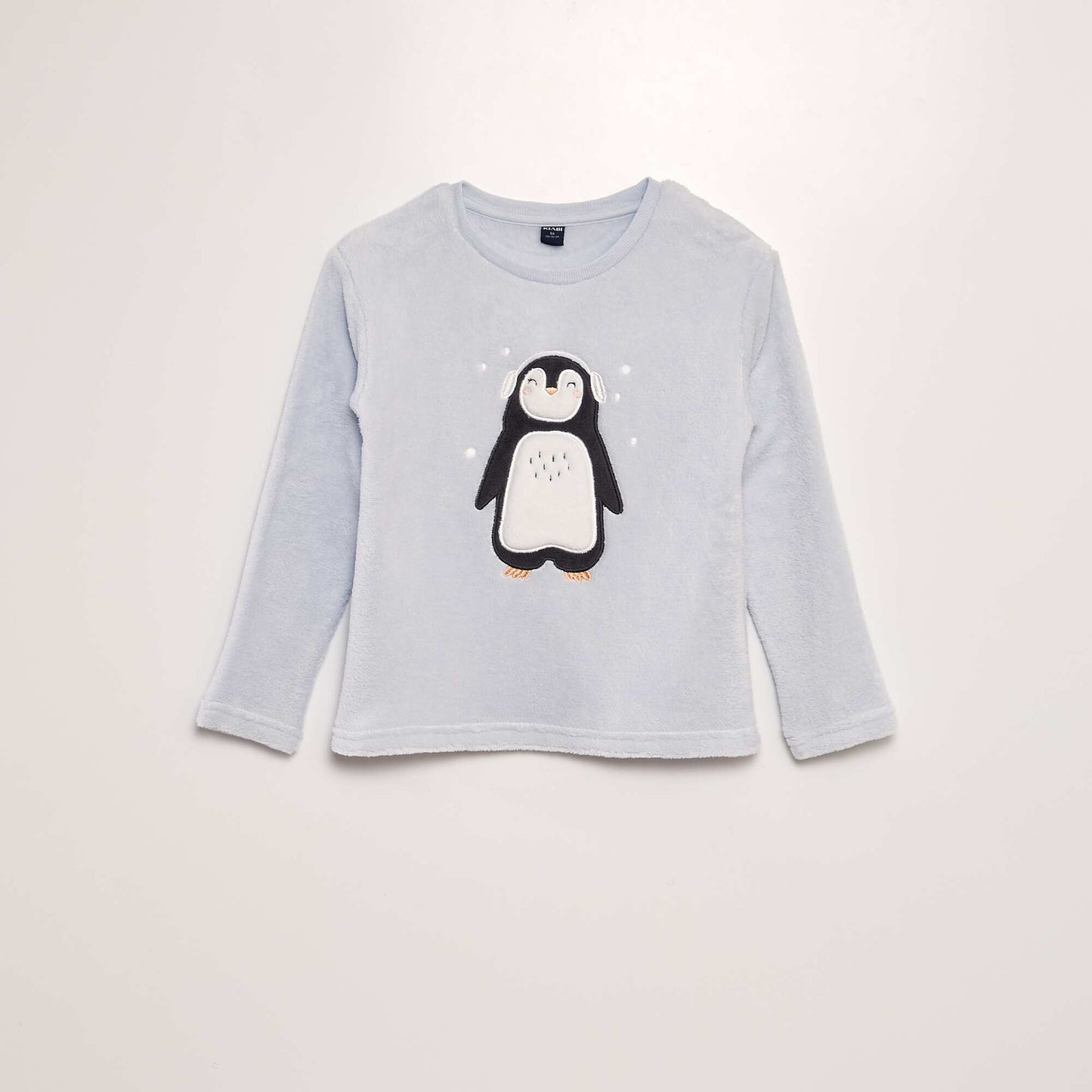 'Penguin' fleece pyjama set - 2-piece set BLUE