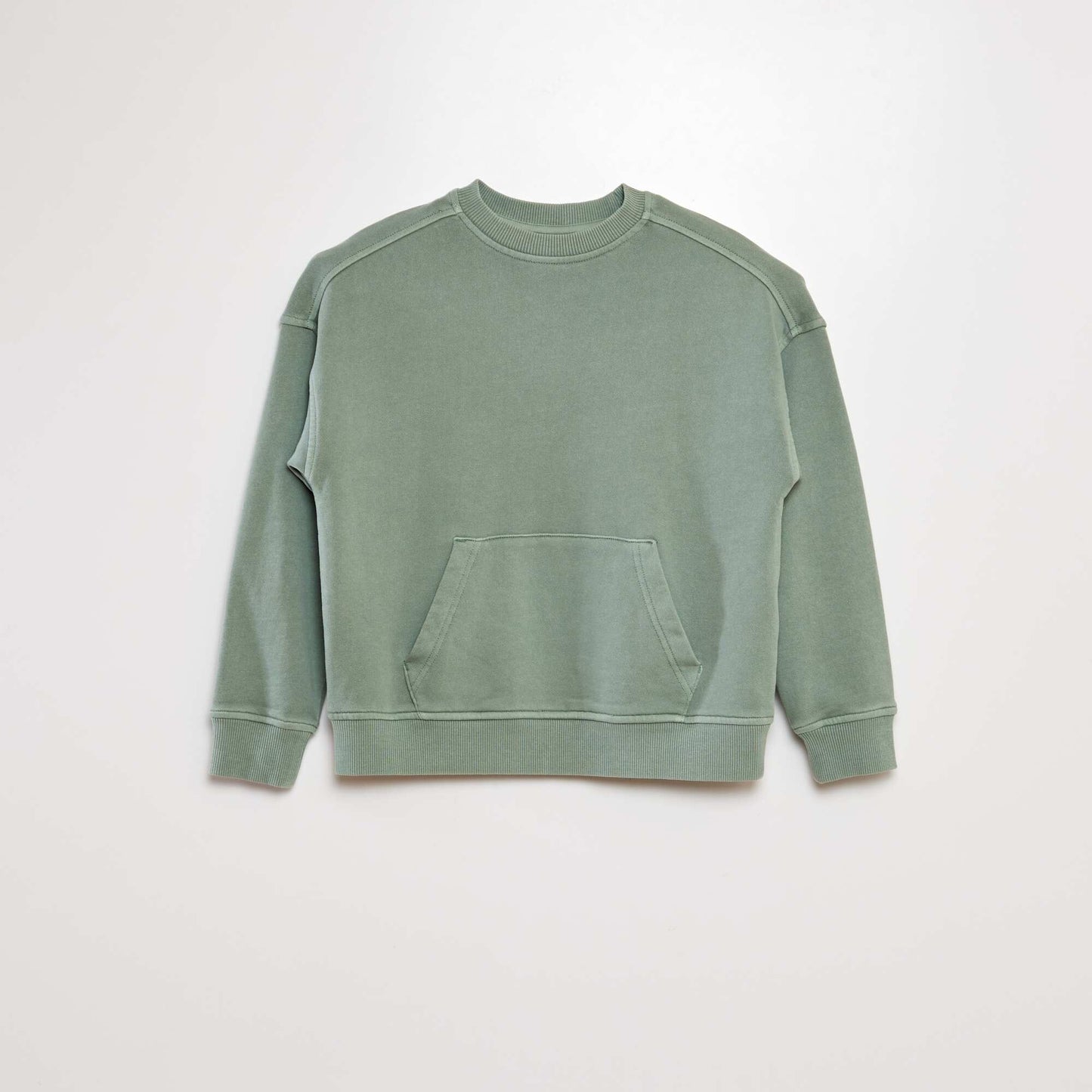 Sweatshirt with kangaroo pocket GREEN