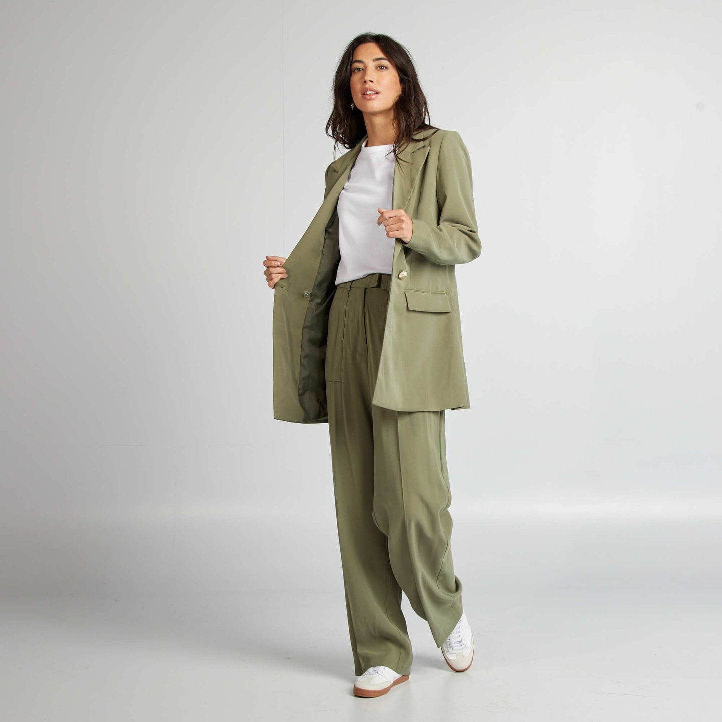 Mid-length tailored jacket GREEN