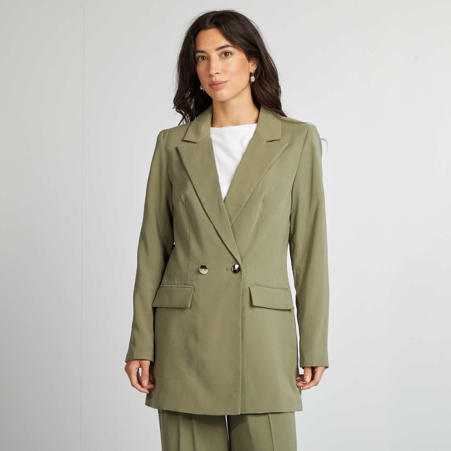 Mid-length tailored jacket GREEN