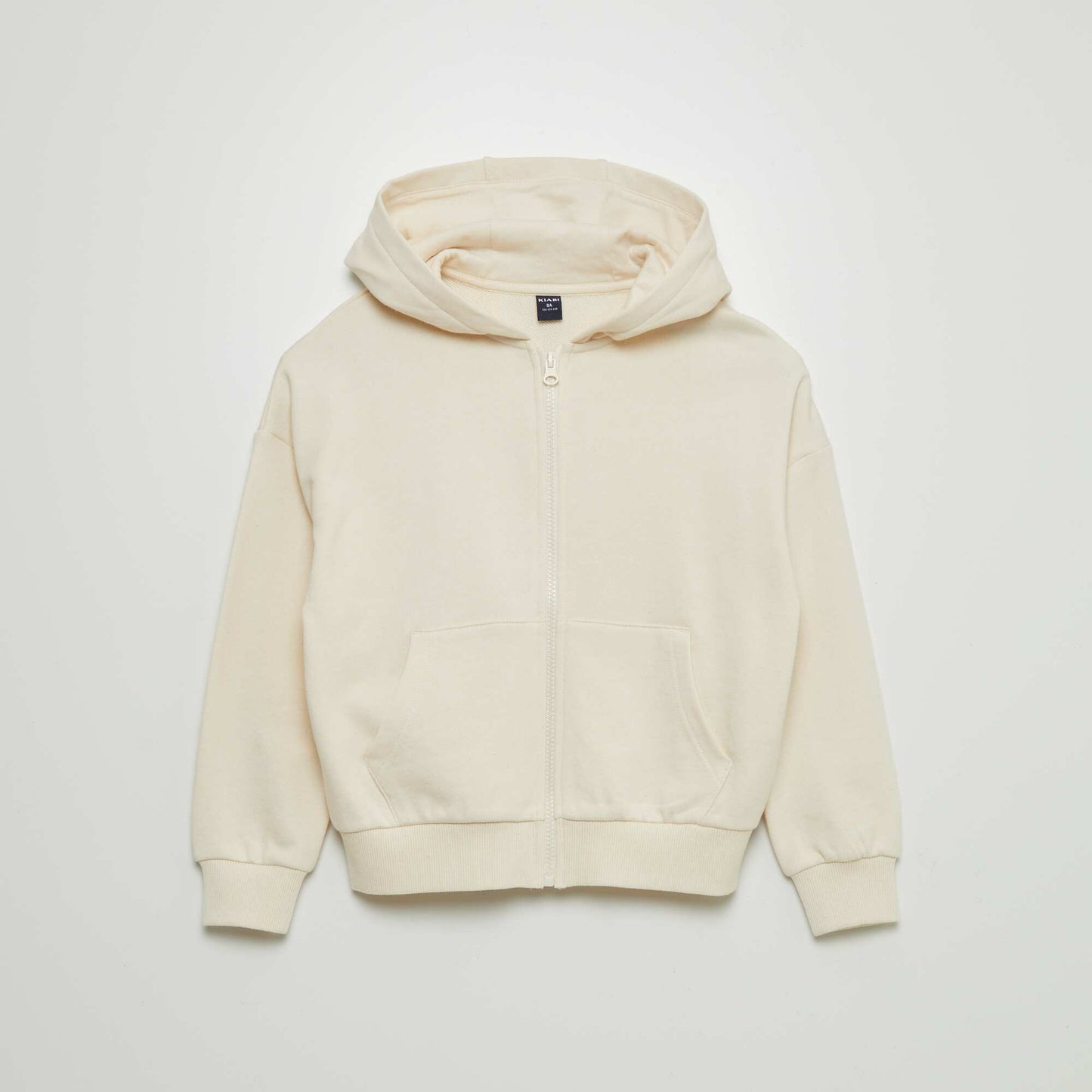 Zip-up hoodie BEIGE