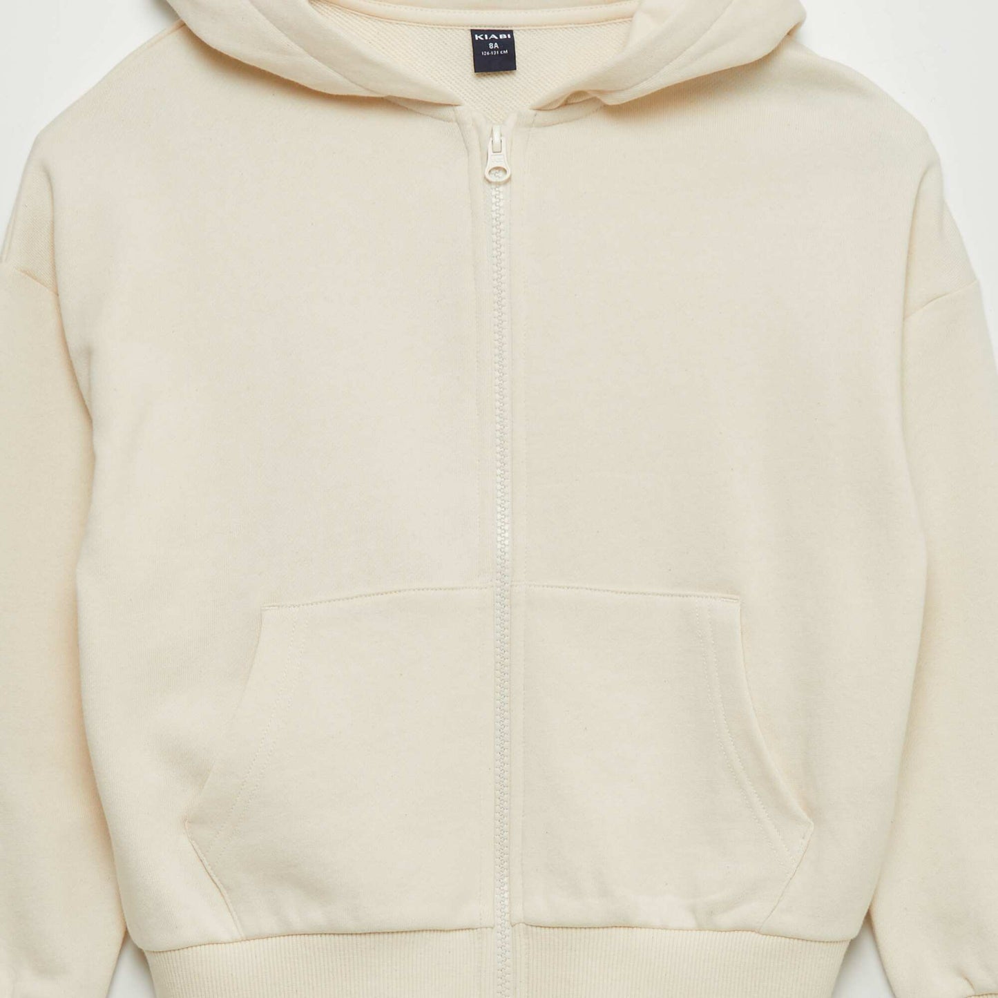 Zip-up hoodie BEIGE