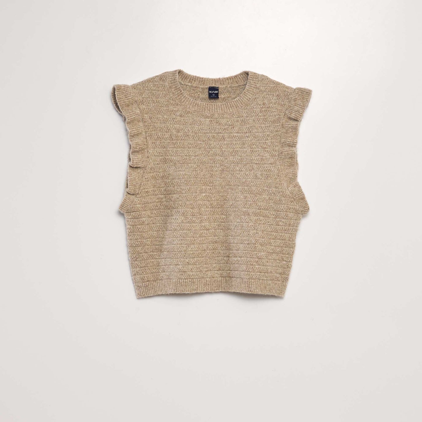 Soft knit tank top BEIGE