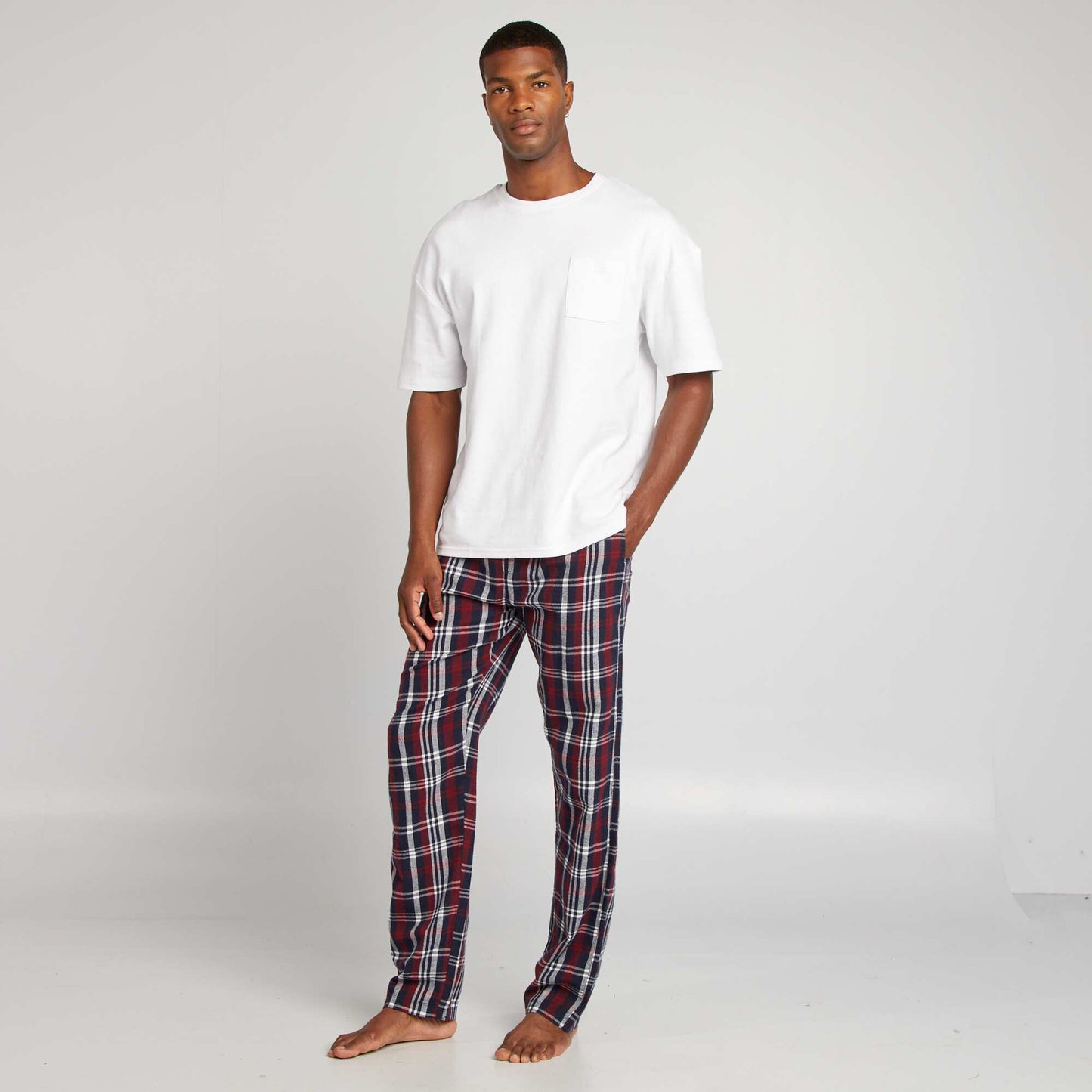 Flannel pyjama bottoms RED