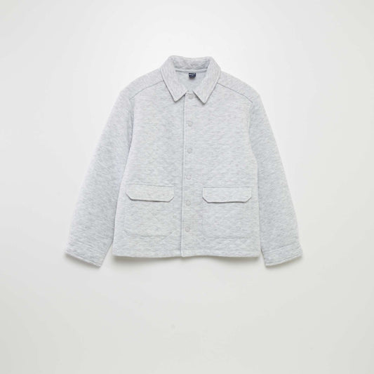 Warm quilted shirt GREY