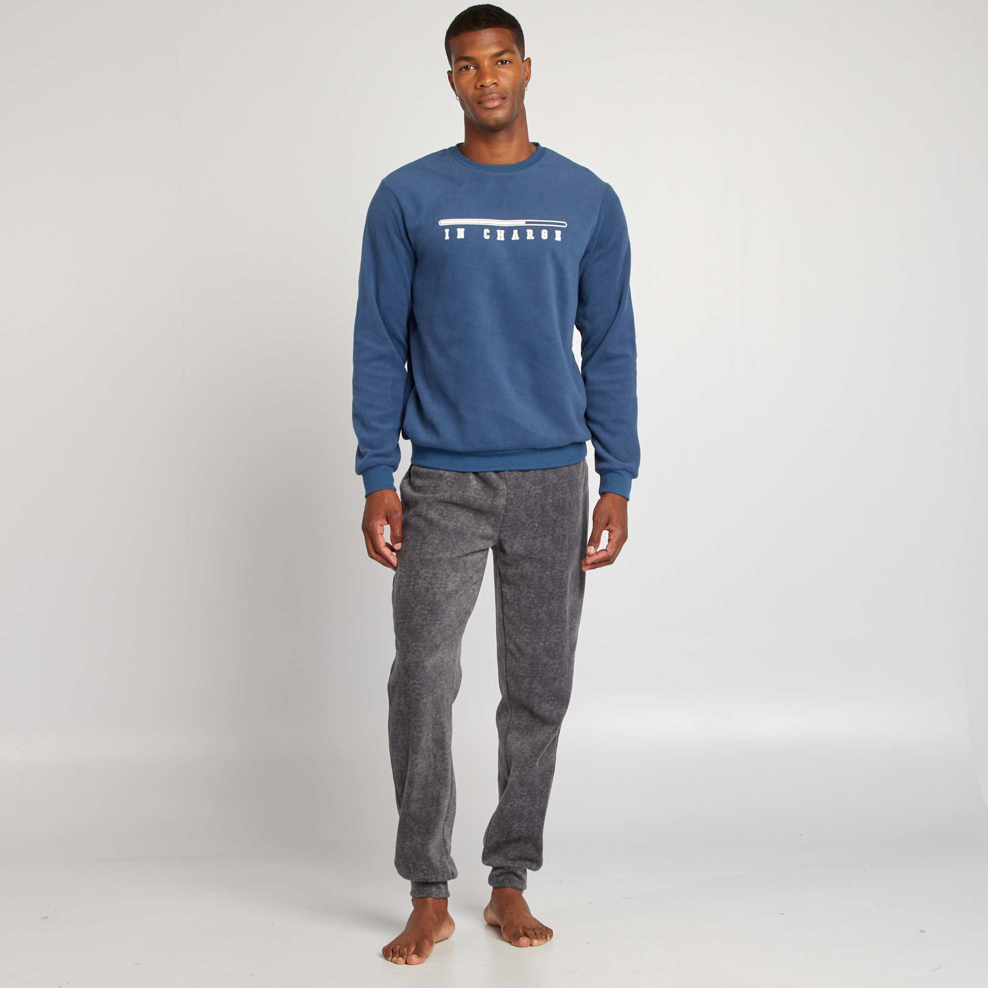 Fleece pajama shirt deals