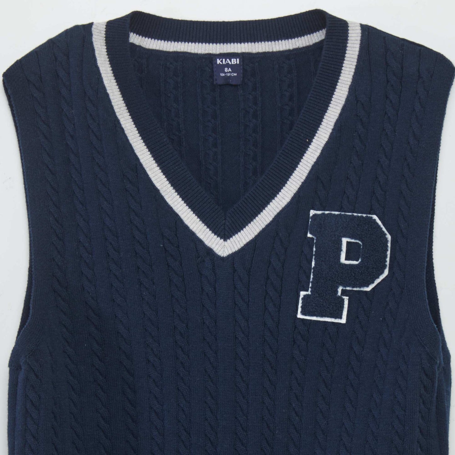 Tank top with patch BLUE