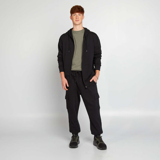 Joggers with side pockets black