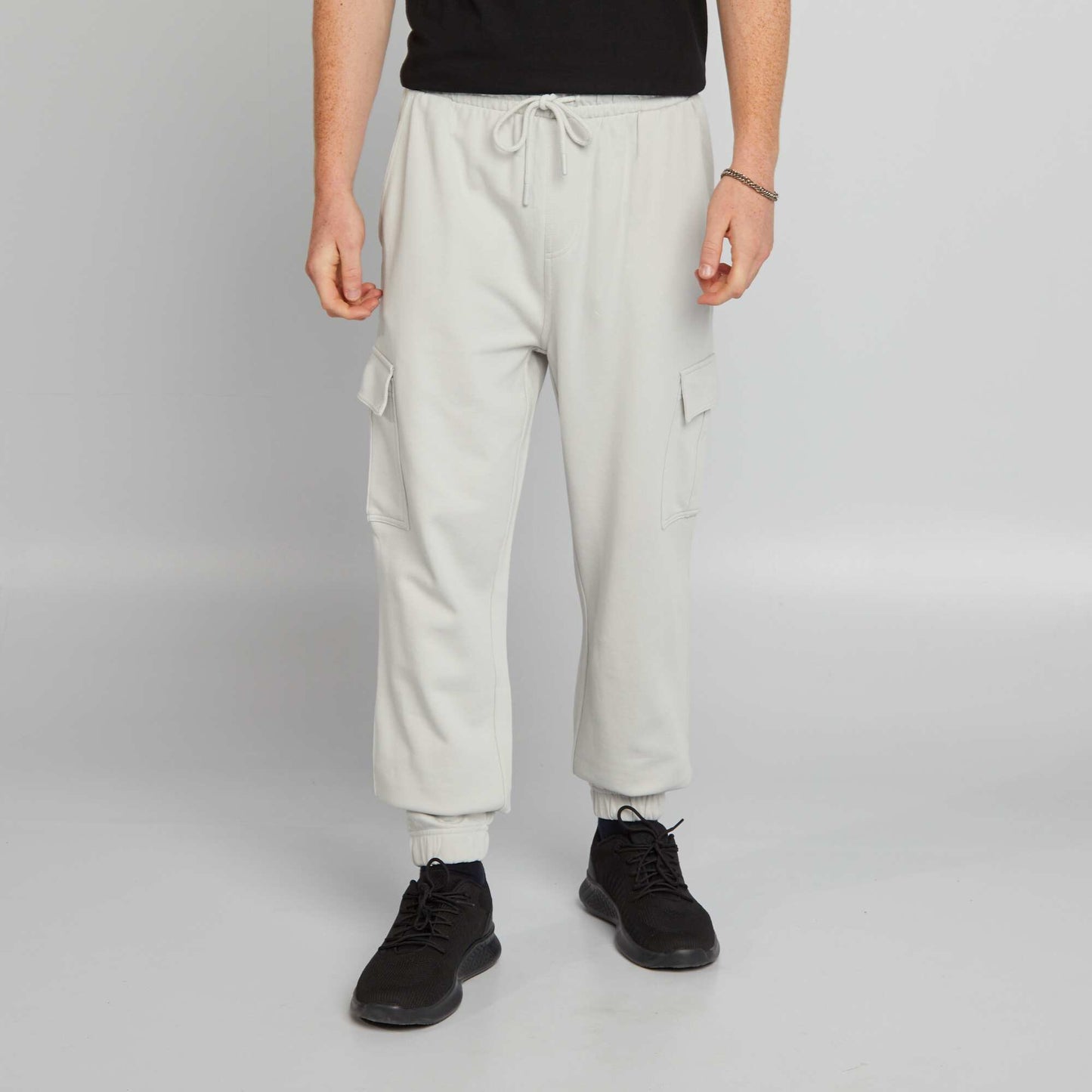 Joggers with side pockets GREY