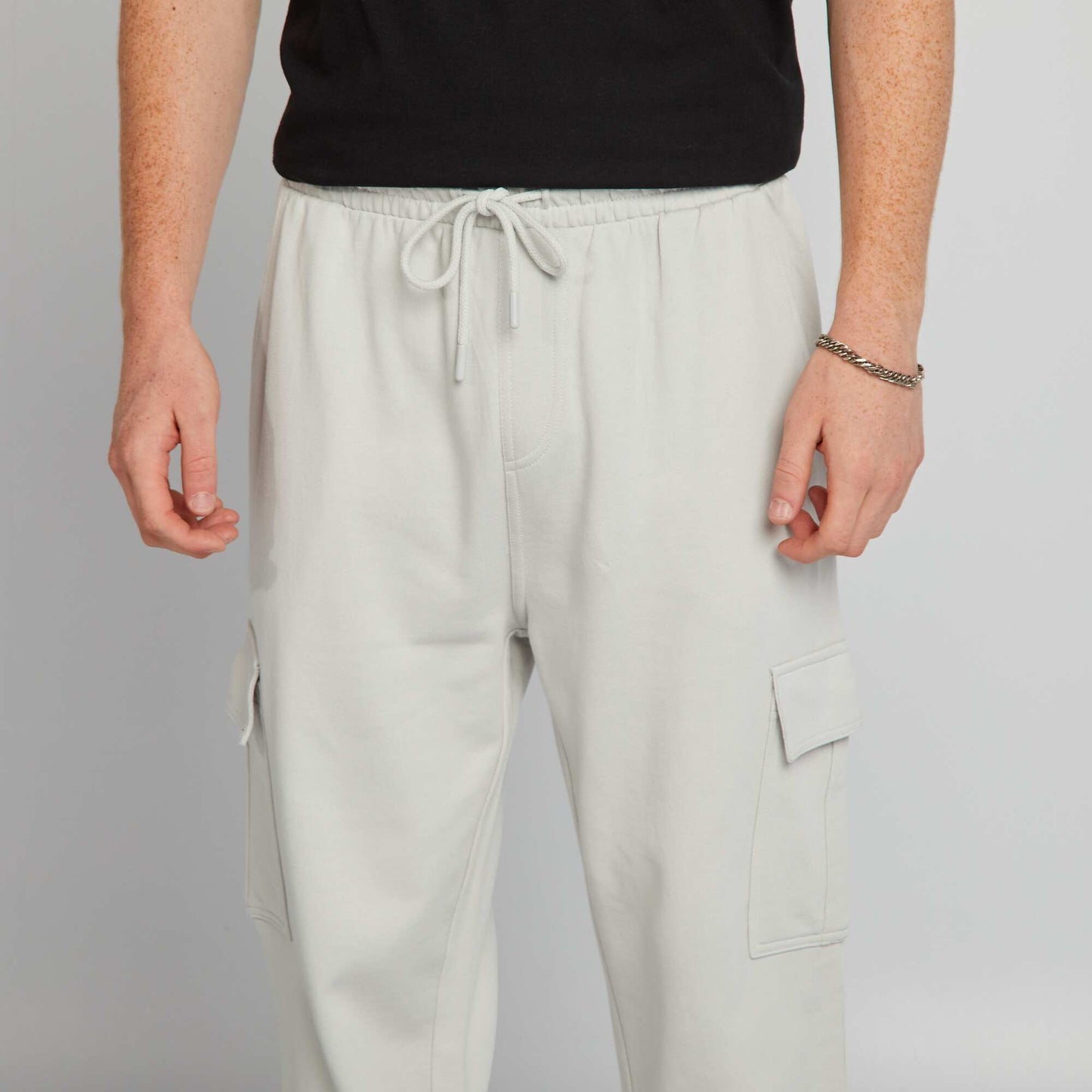 Joggers with side pockets GREY