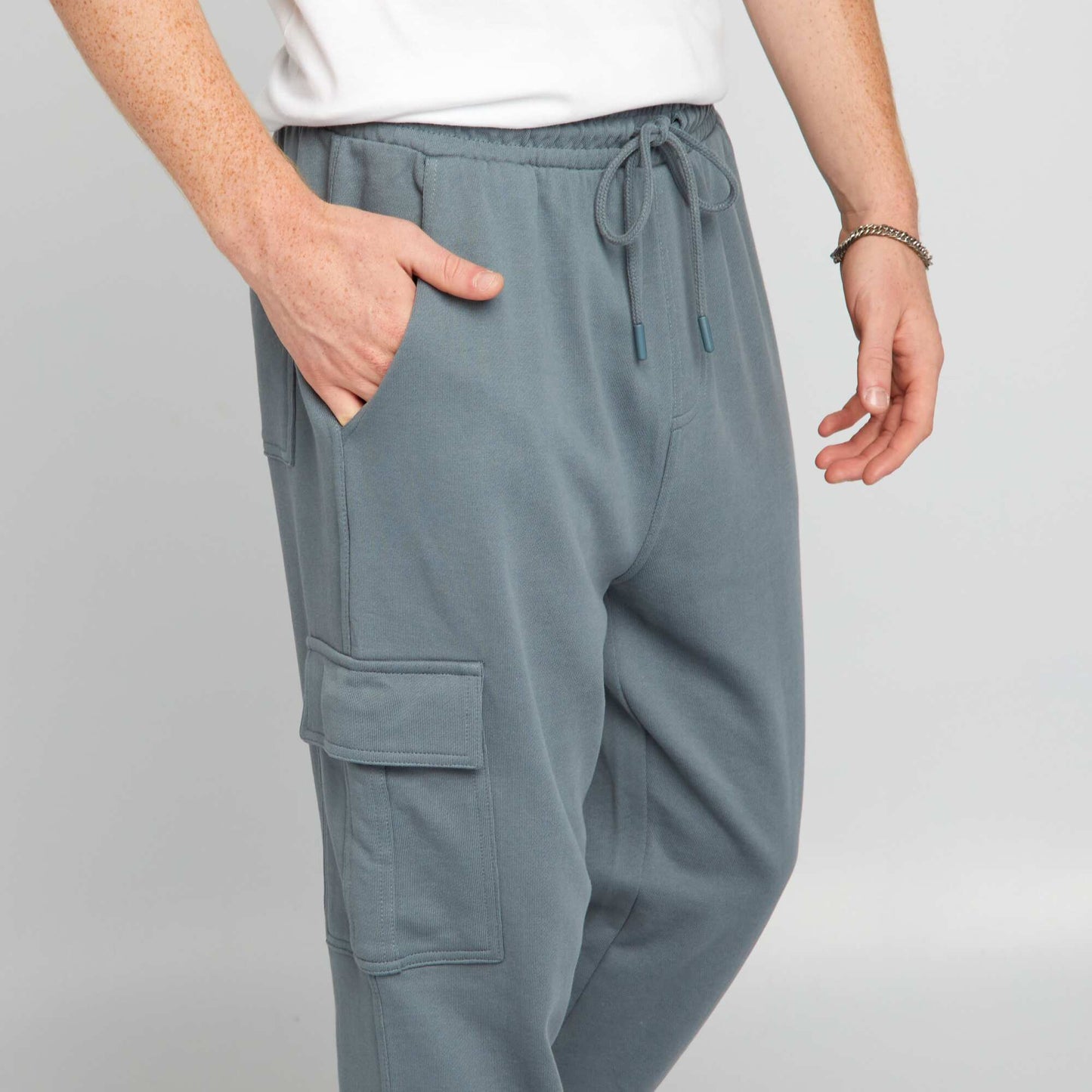 Joggers with side pockets GREY