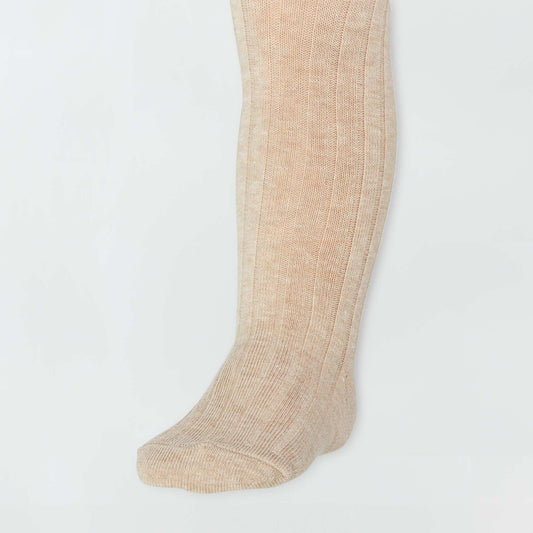 Plain warm tights BEIGE