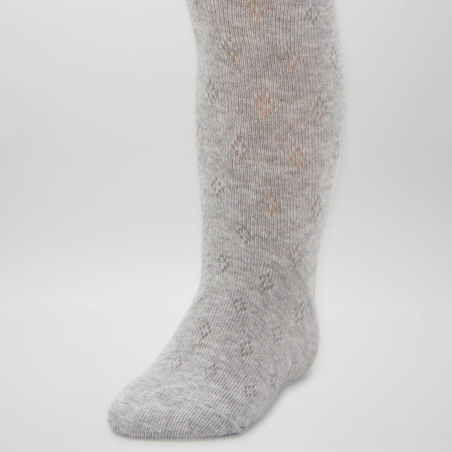 Warm cable knit tights - Pack of 2 GREY