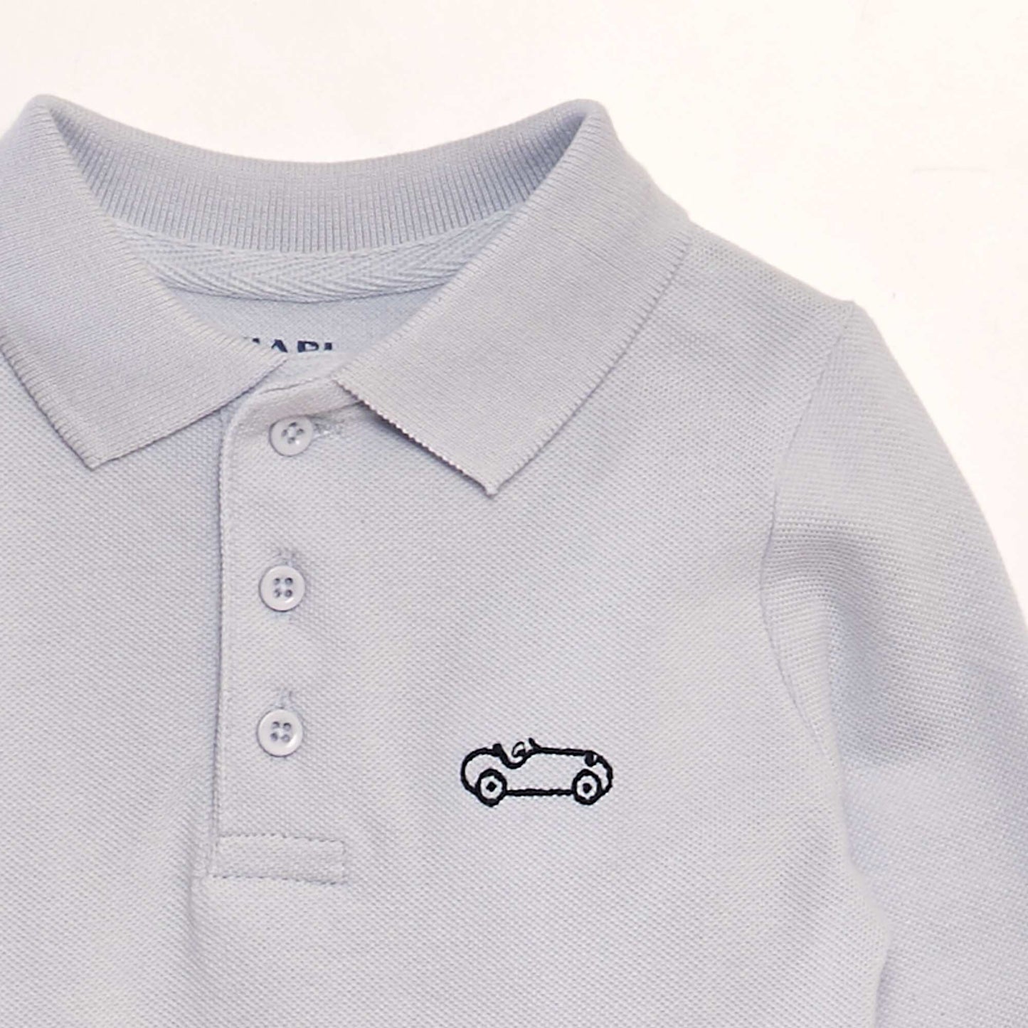 Long-sleeved polo shirt BLUE