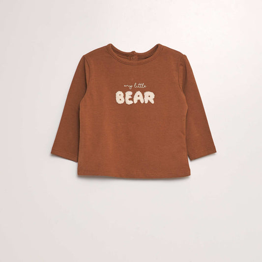 Long-sleeved T-shirt BROWN