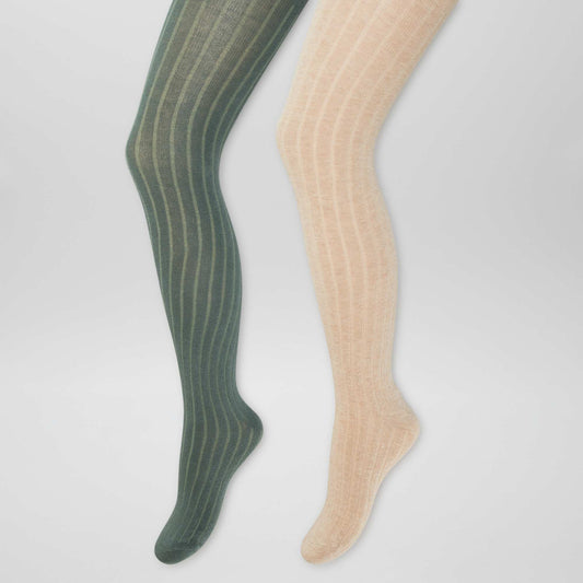 Plain warm tights GREEN