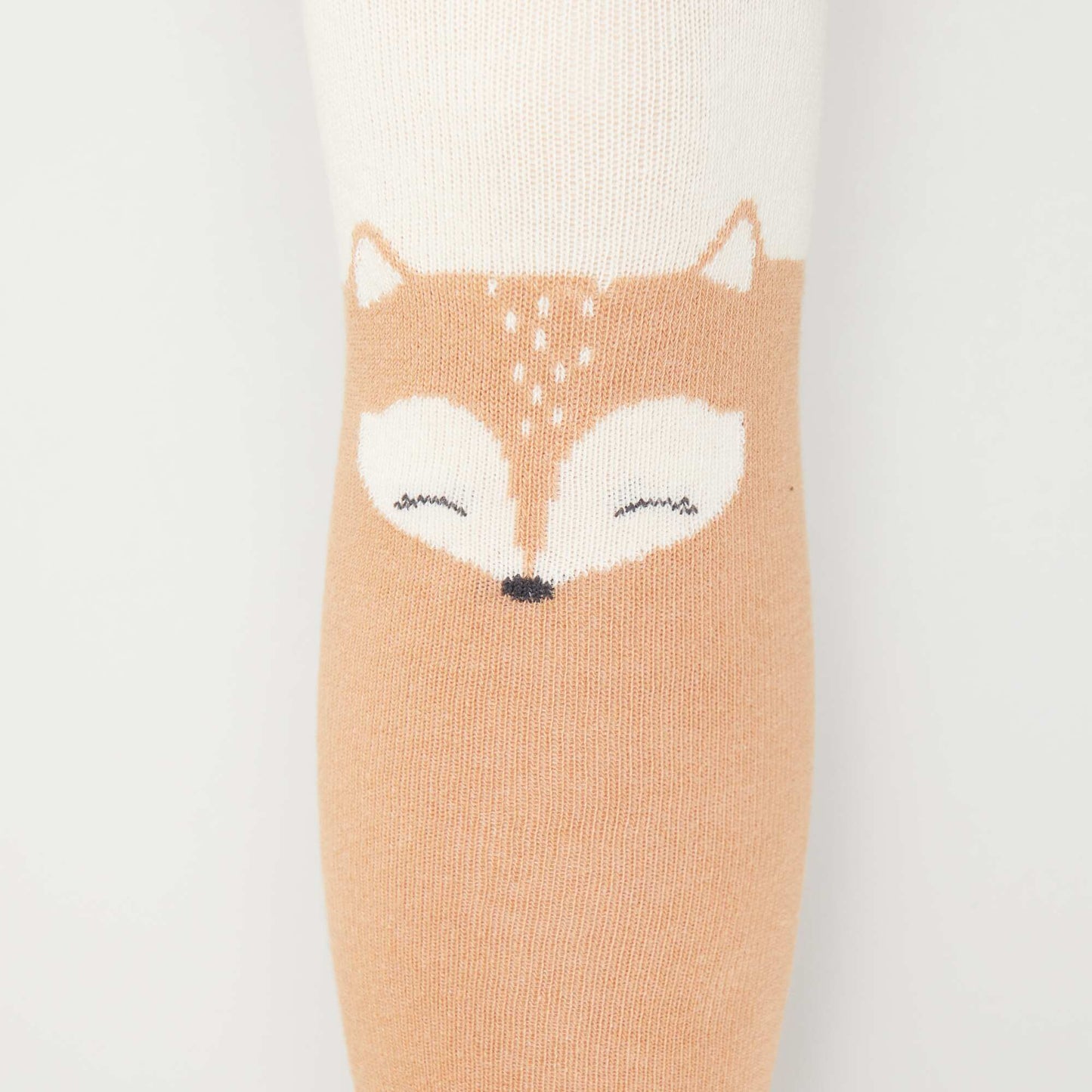 Pack of 2 pairs of warm animal print tights ORANGE