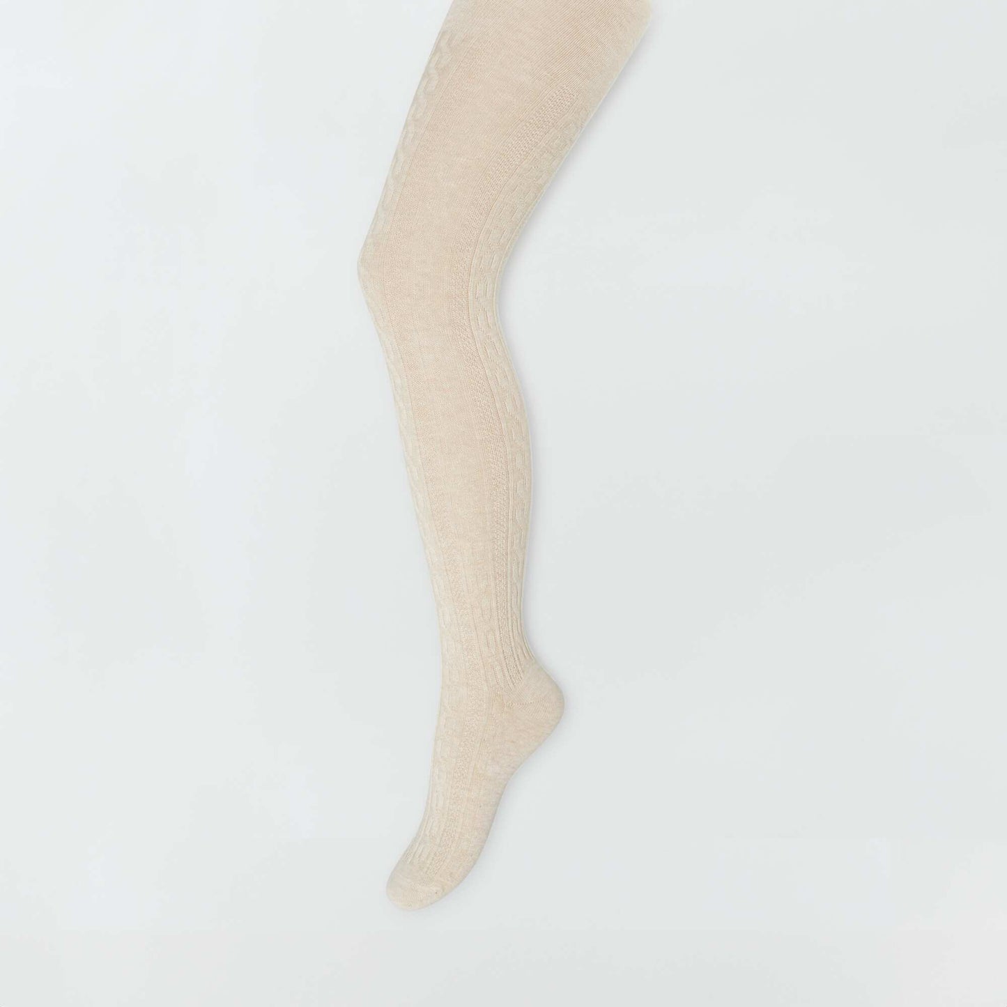 Warm knit tights - Pack of 2 KHAKI