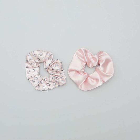 'Disney' satiny scrunchies - Pack of 2 PINK