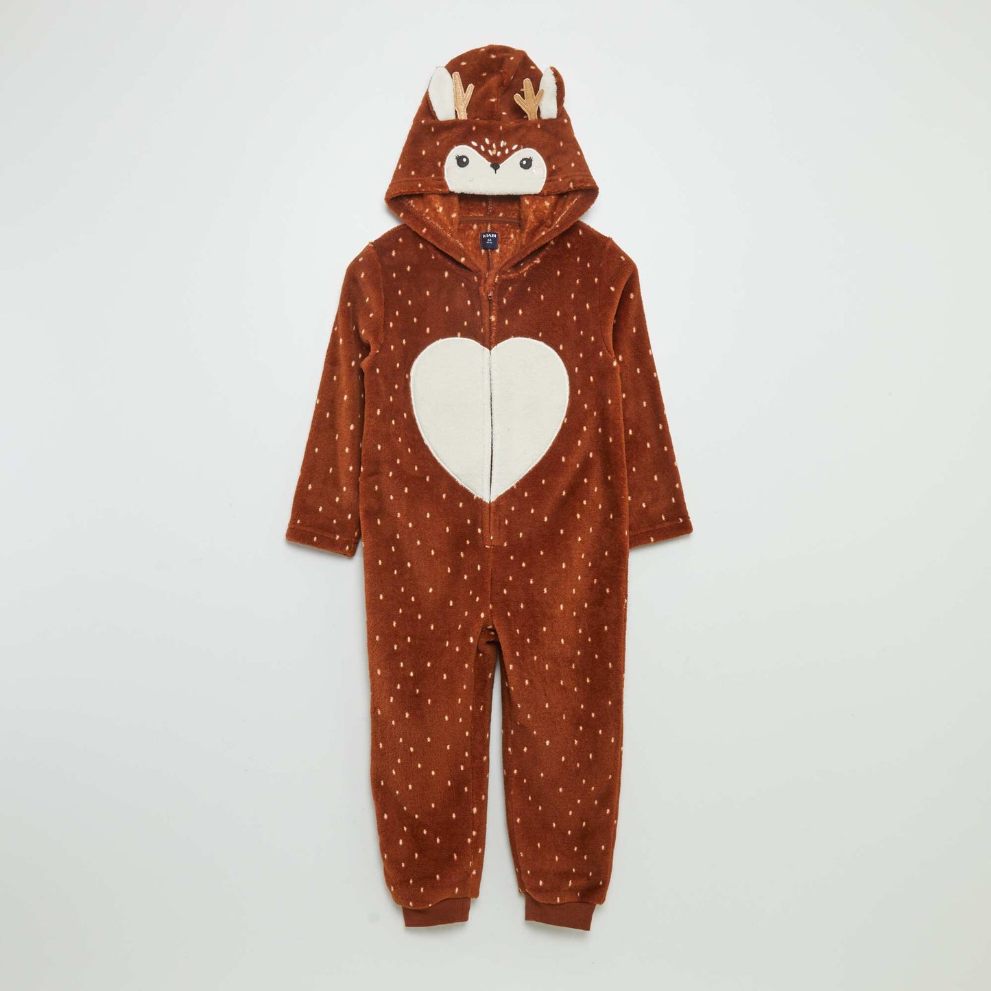 Deer fleece sleep onesie BROWN