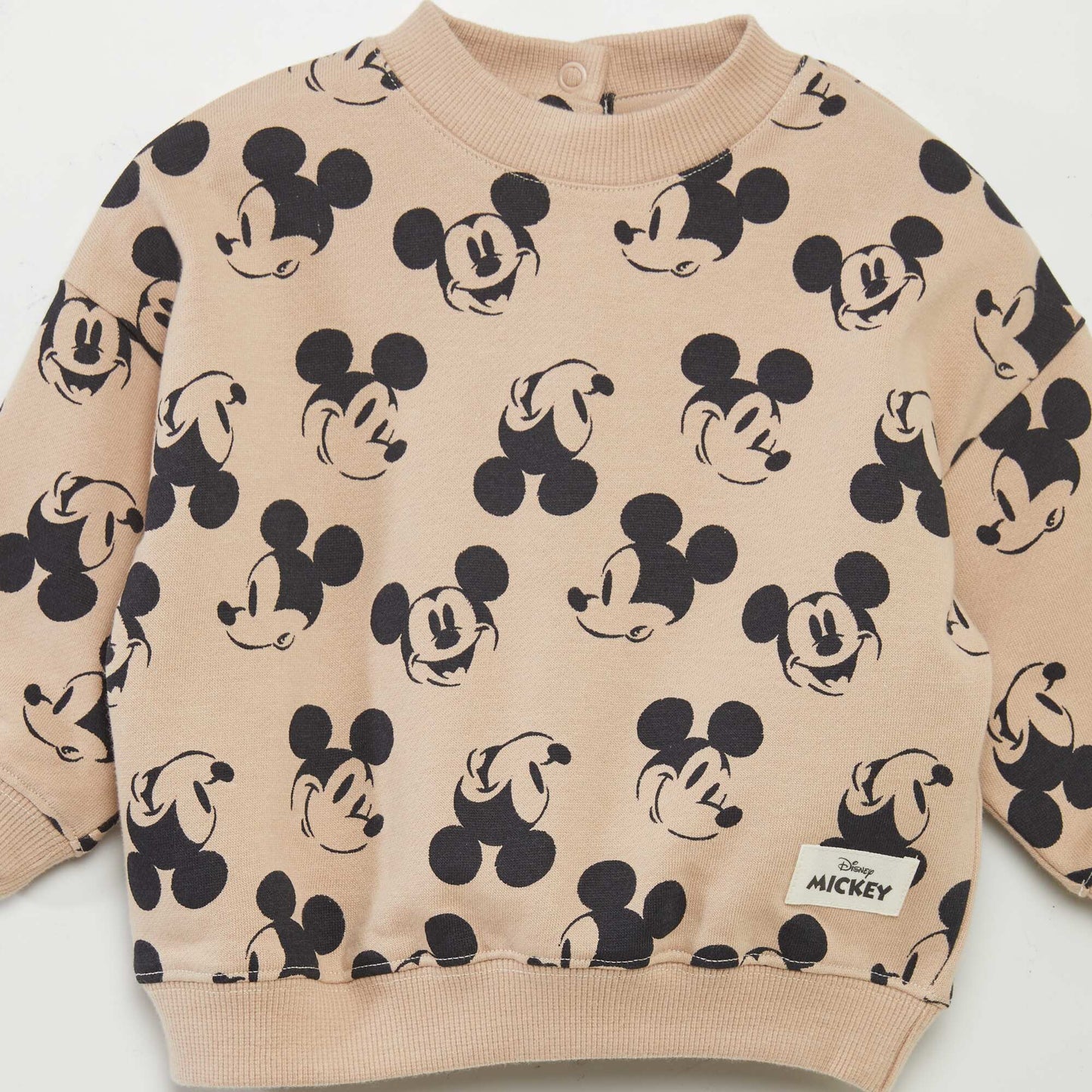 'Disney' 'Mickey' sweater with round neck BEIGE