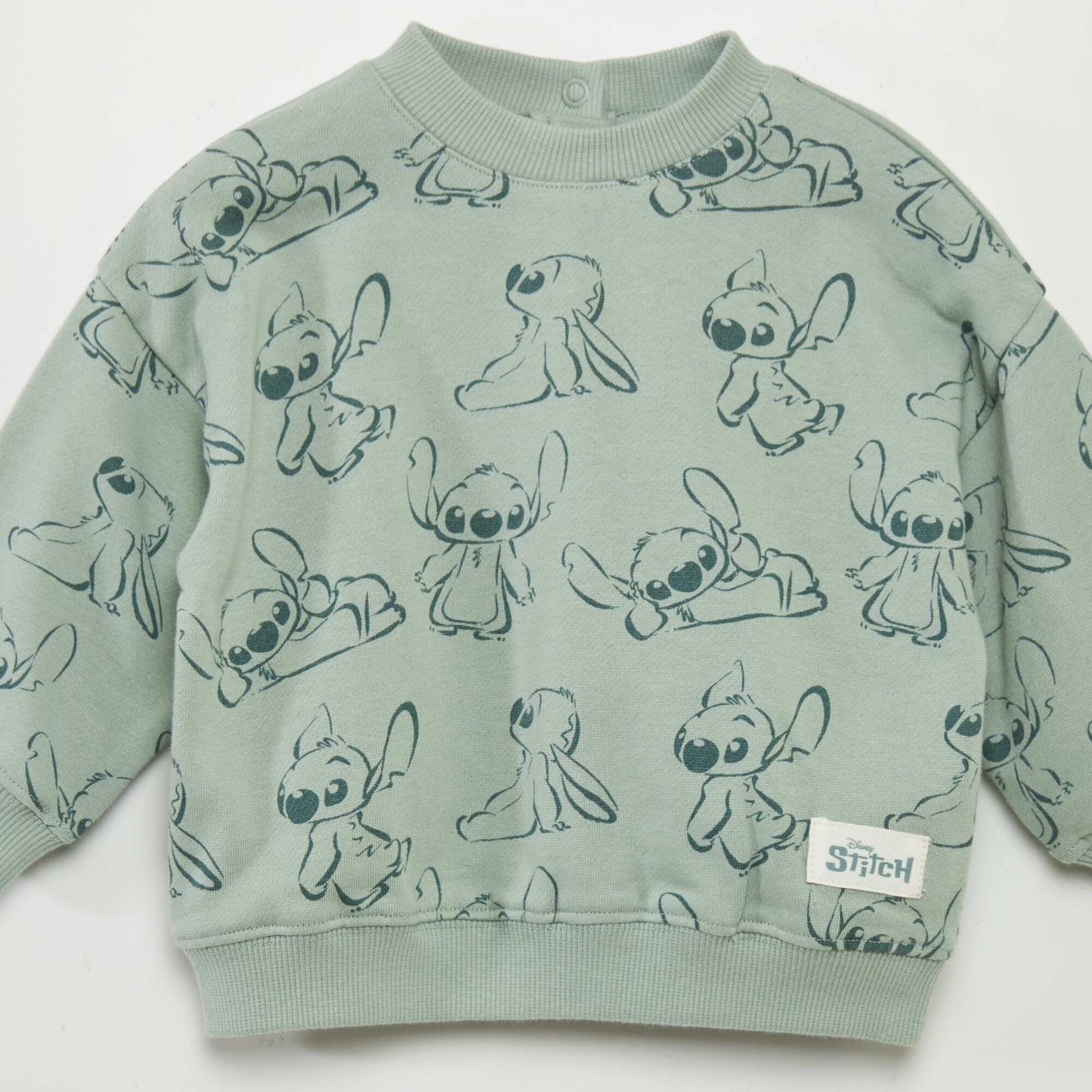 'Disney' 'Stitch' sweater with round neck GREEN