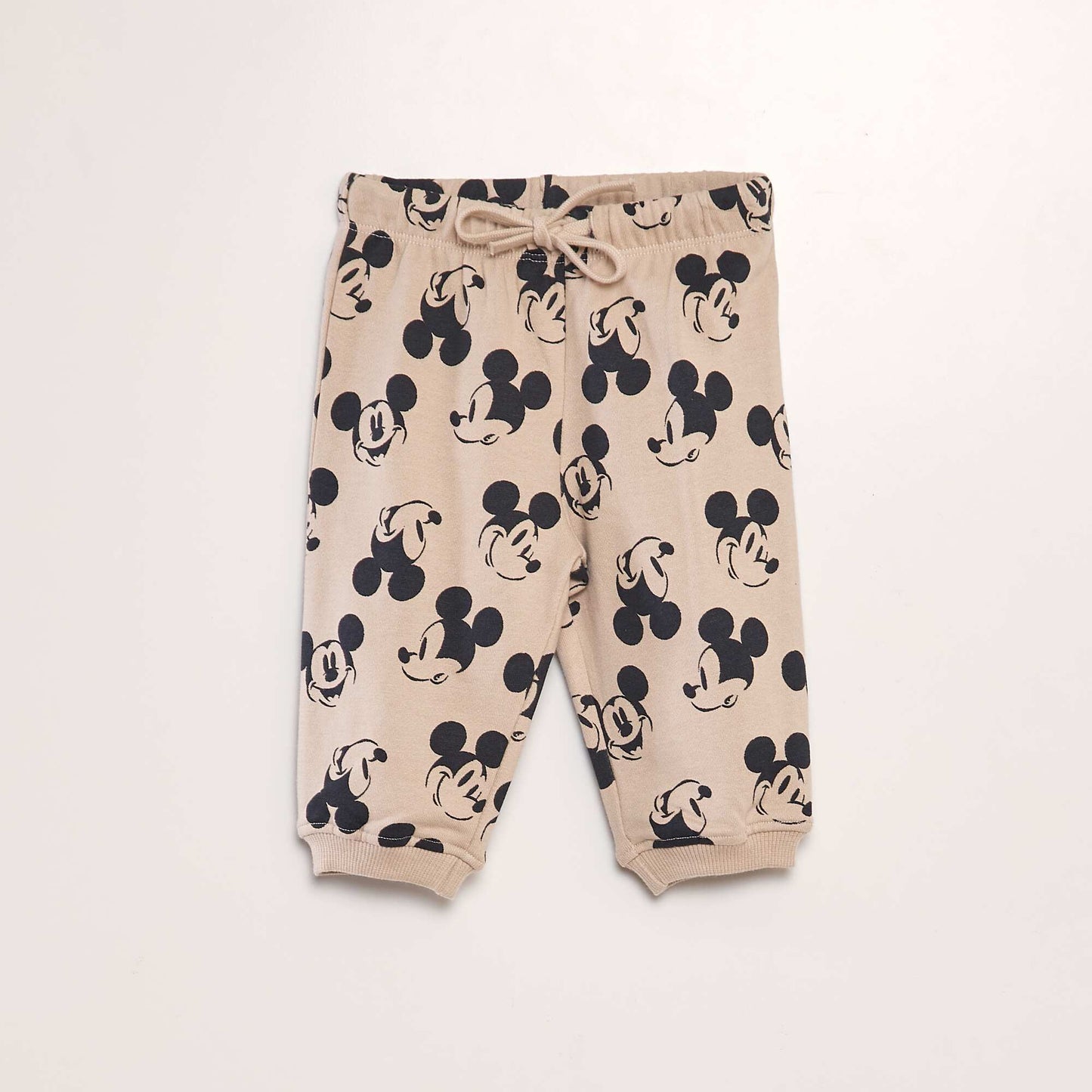 'Disney' 'Mickey' patterned joggers BEIGE