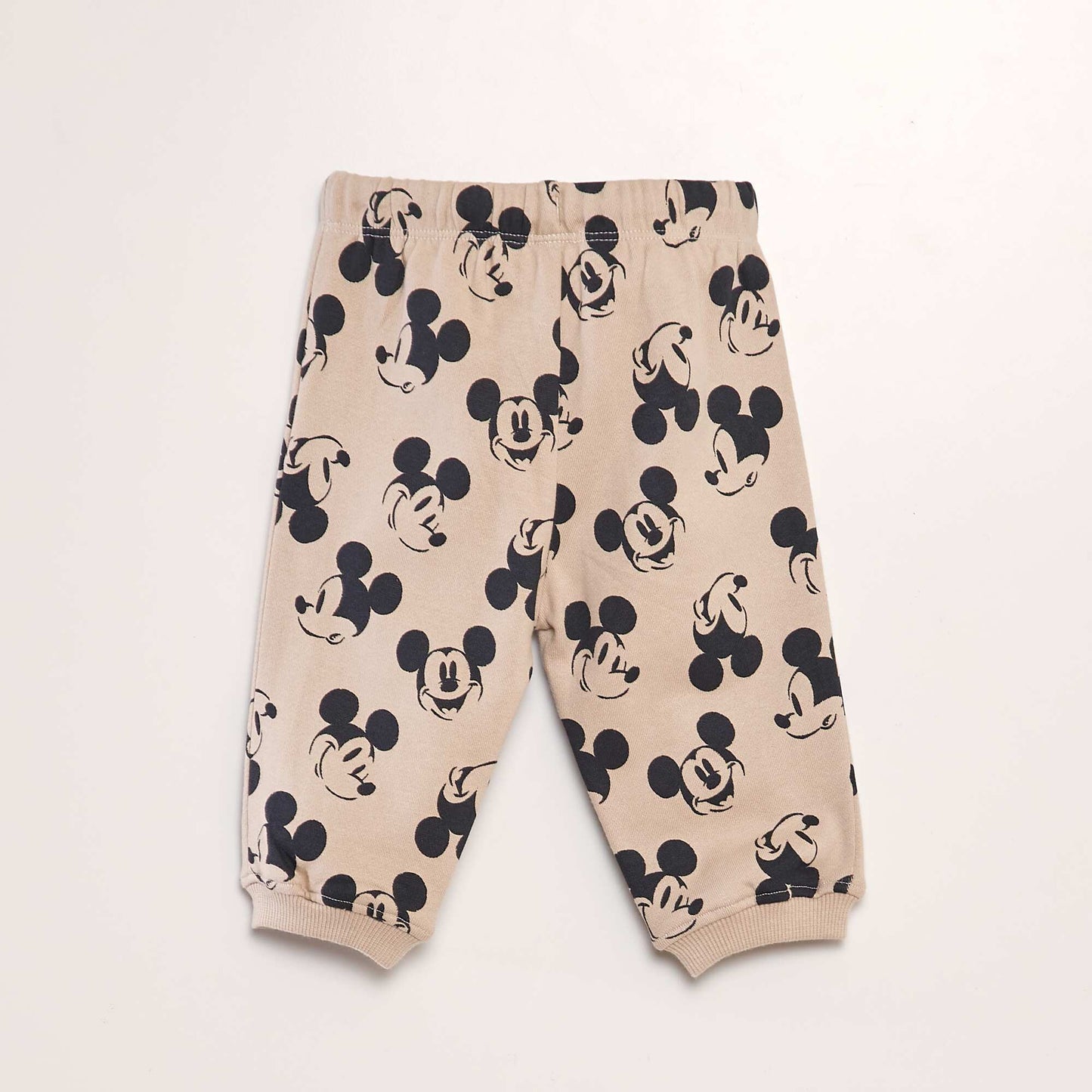 'Disney' 'Mickey' patterned joggers BEIGE