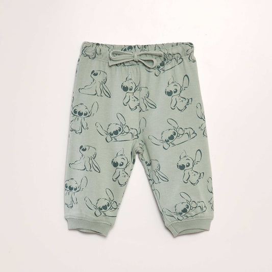 'Disney' 'Stitch' patterned joggers GREEN