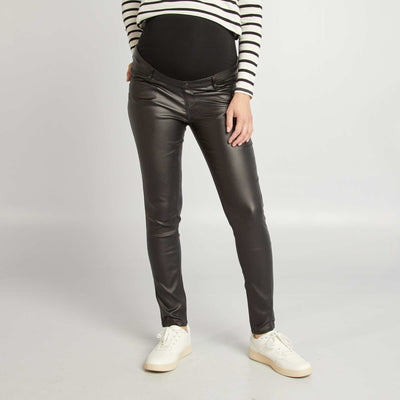 بنطلون أمومة كامل مع لوح مطاطي أسود