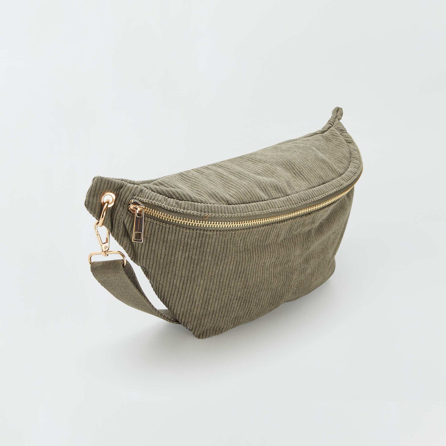 Corduroy waist bag GREEN