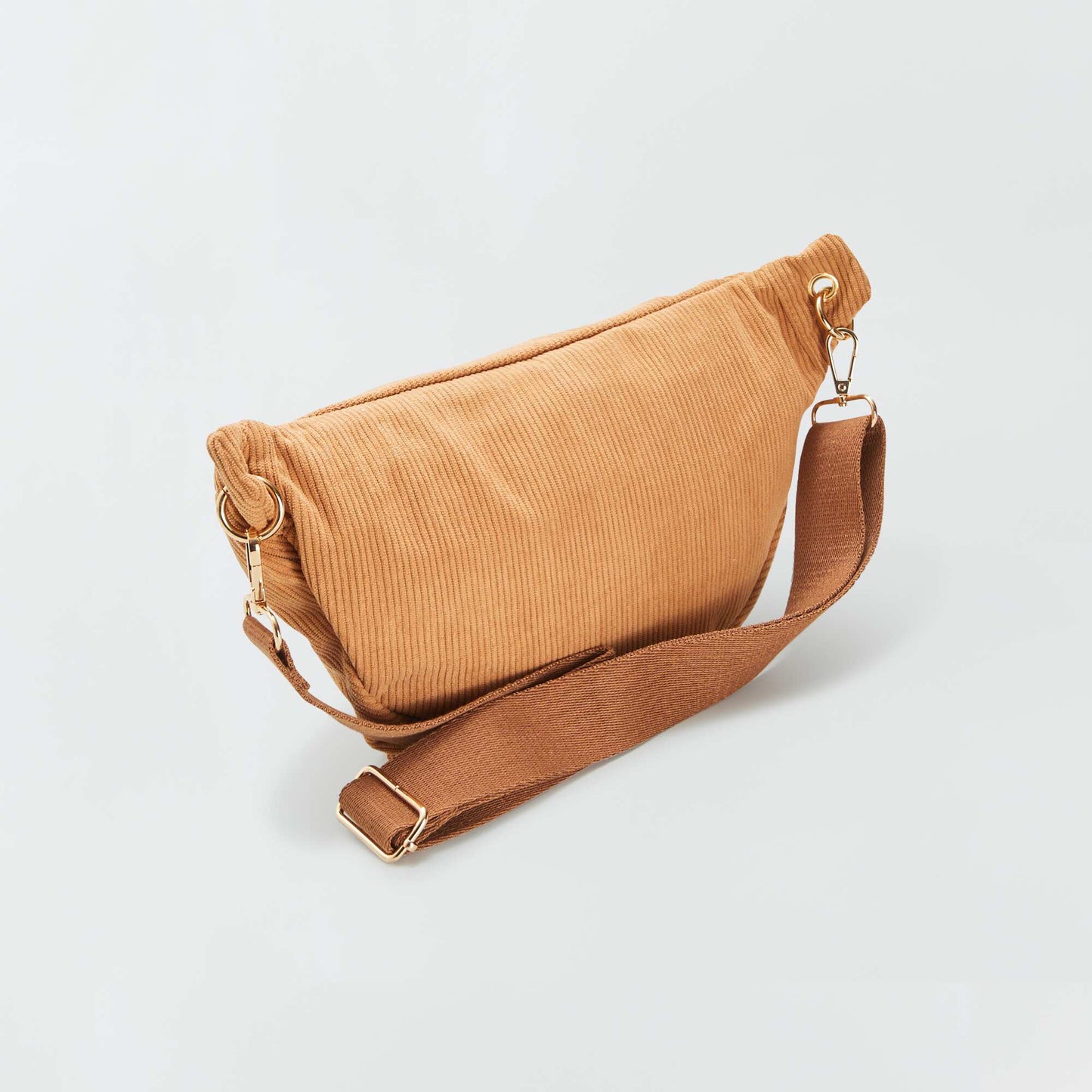 Corduroy waist bag BROWN