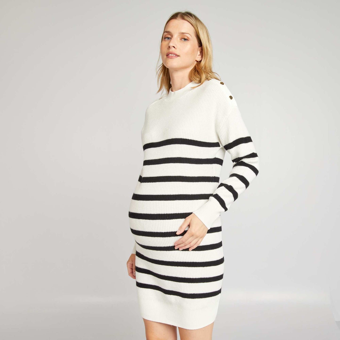 Maternity jumper dress WHITE