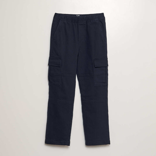 Multi-pocket trousers blue