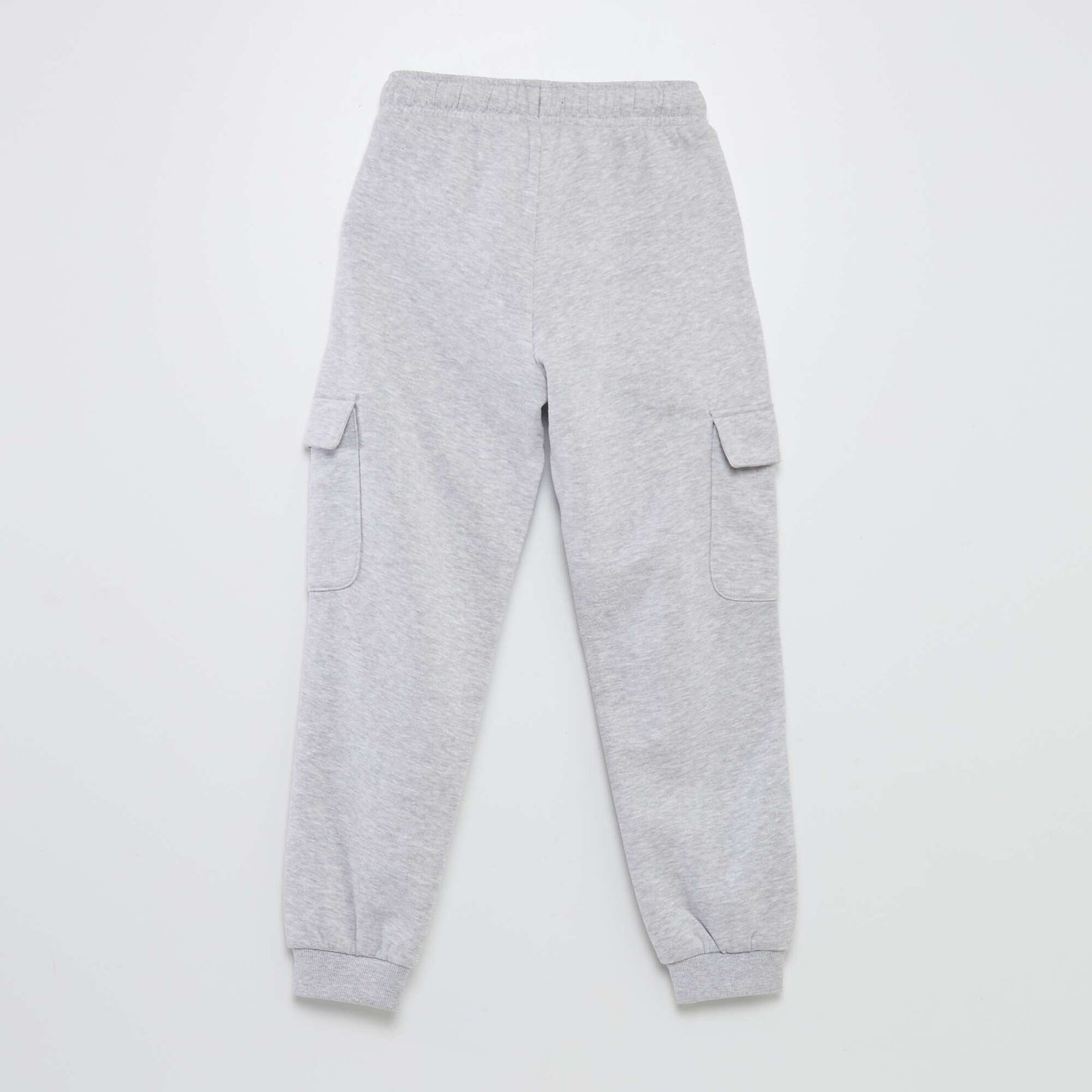 Sweatshirt fabric joggers with pockets GREY