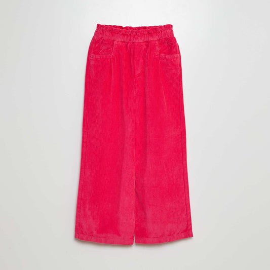 Corduroy trousers pink