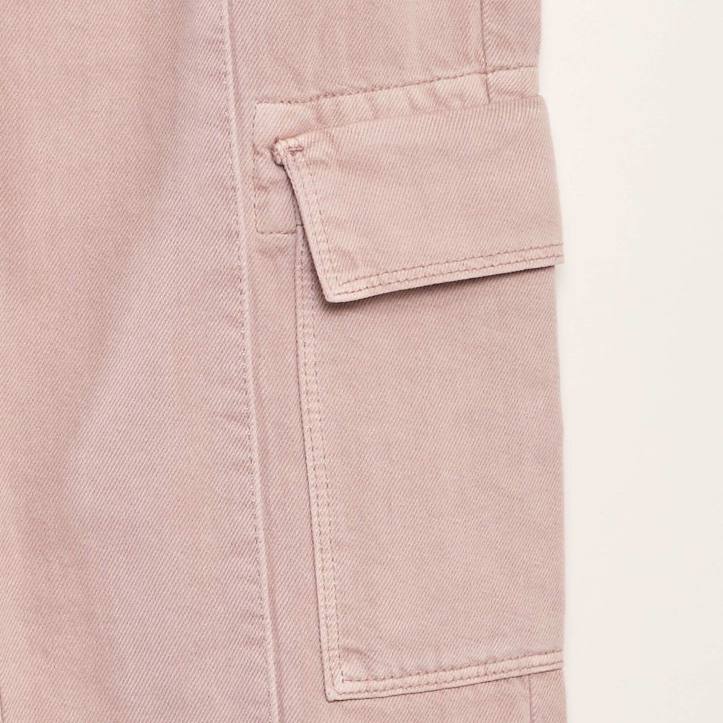 Wide-leg jeans with side pockets PURPLE