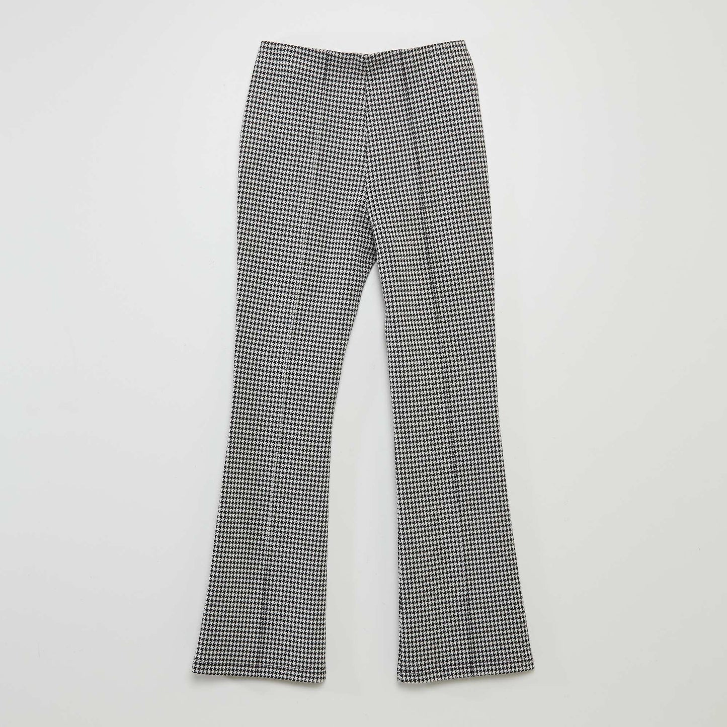 Knit fabric trousers BLACK